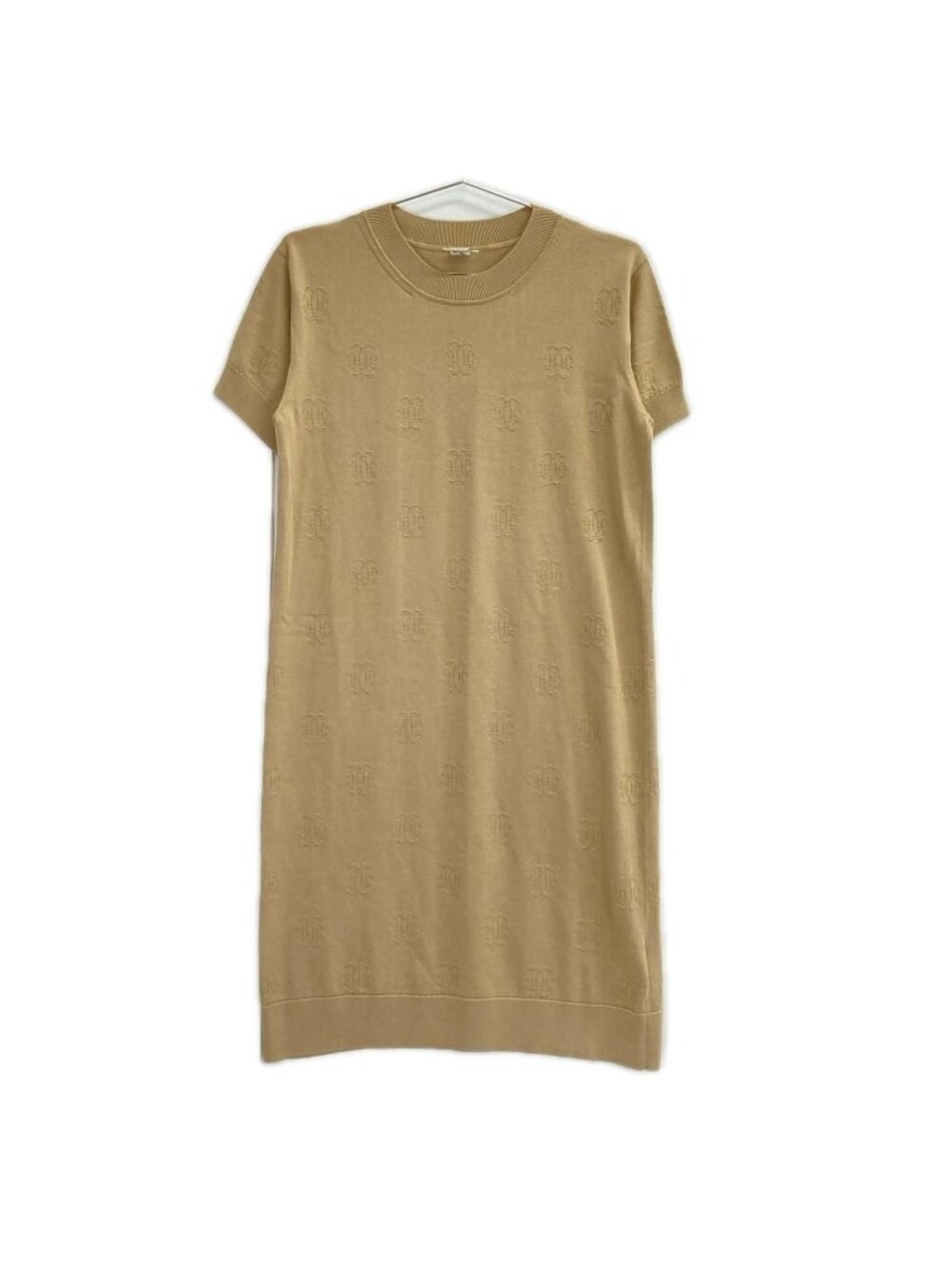 Hermes Beige Silk Cotton H Lift Knit Dress 40